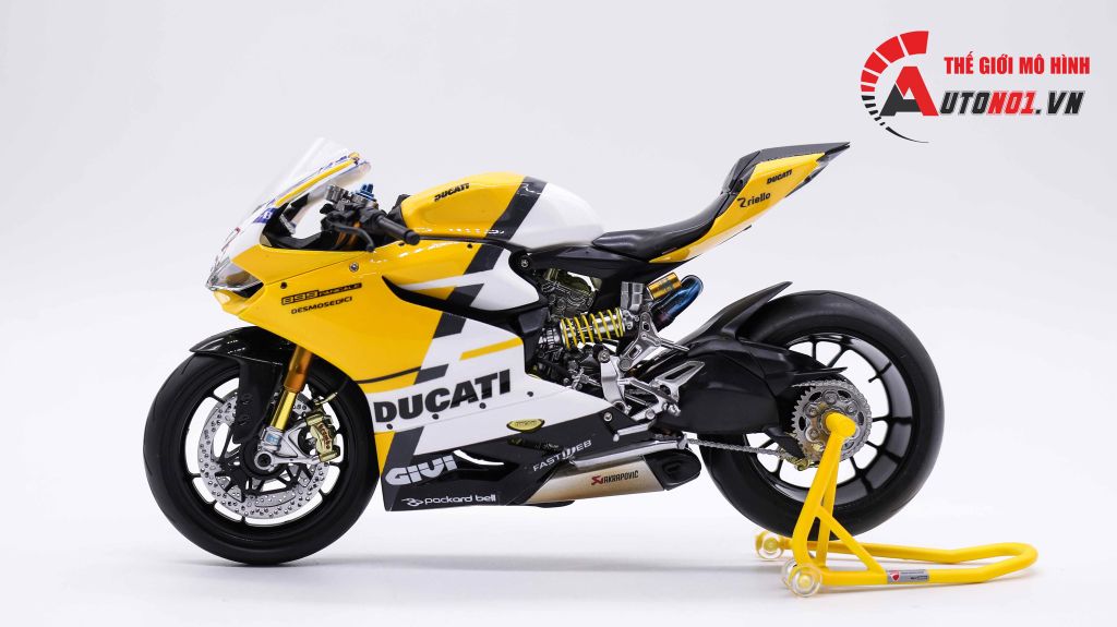 MÔ HÌNH XE ĐỘ DUCATI 899 PANIGALE YELLOW TỈ LỆ 1:12 TAMIYA D126