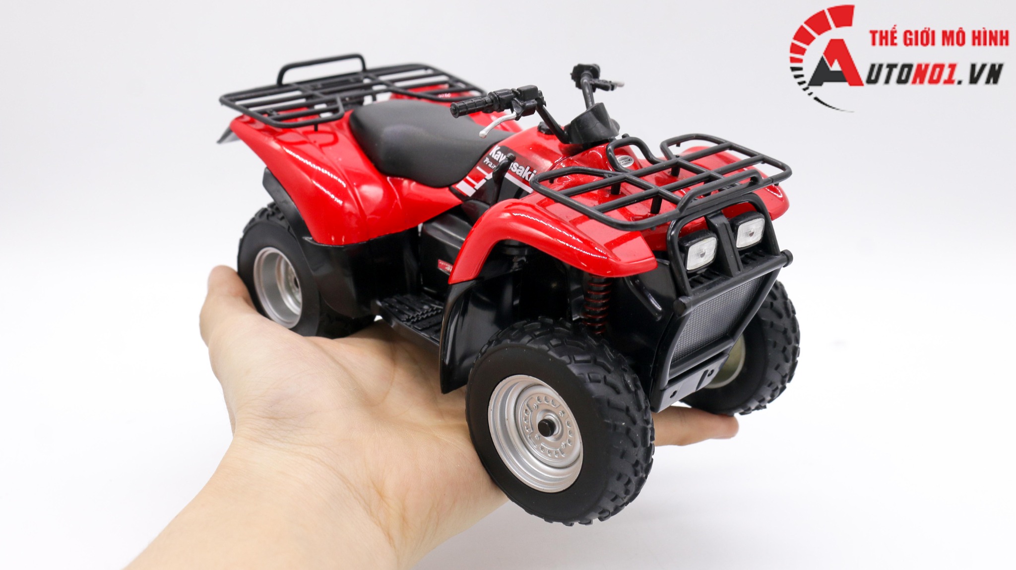 MÔ HÌNH XE ĐỊA HÌNH 4 BÁNH 2002 KAWASAKI PRAIRIE 400 RED 1:12 WELLY 7872