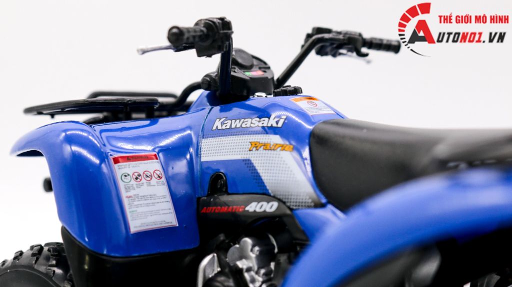 MÔ HÌNH XE ĐỊA HÌNH 4 BÁNH 2002 KAWASAKI PRAIRIE 400 BLUE 1:12 WELLY 7871