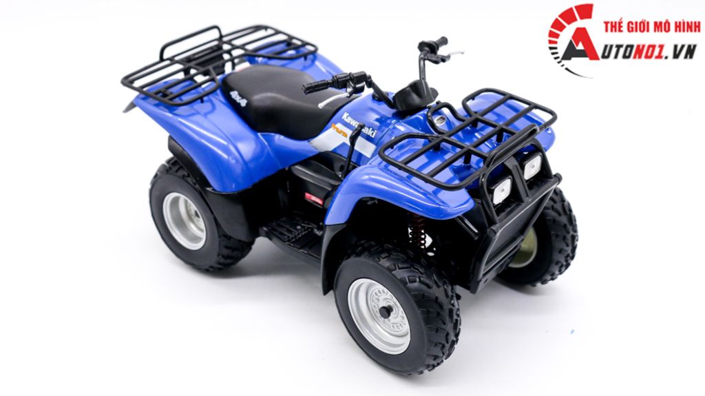 MÔ HÌNH XE ĐỊA HÌNH 4 BÁNH 2002 KAWASAKI PRAIRIE 400 BLUE 1:12 WELLY 7871