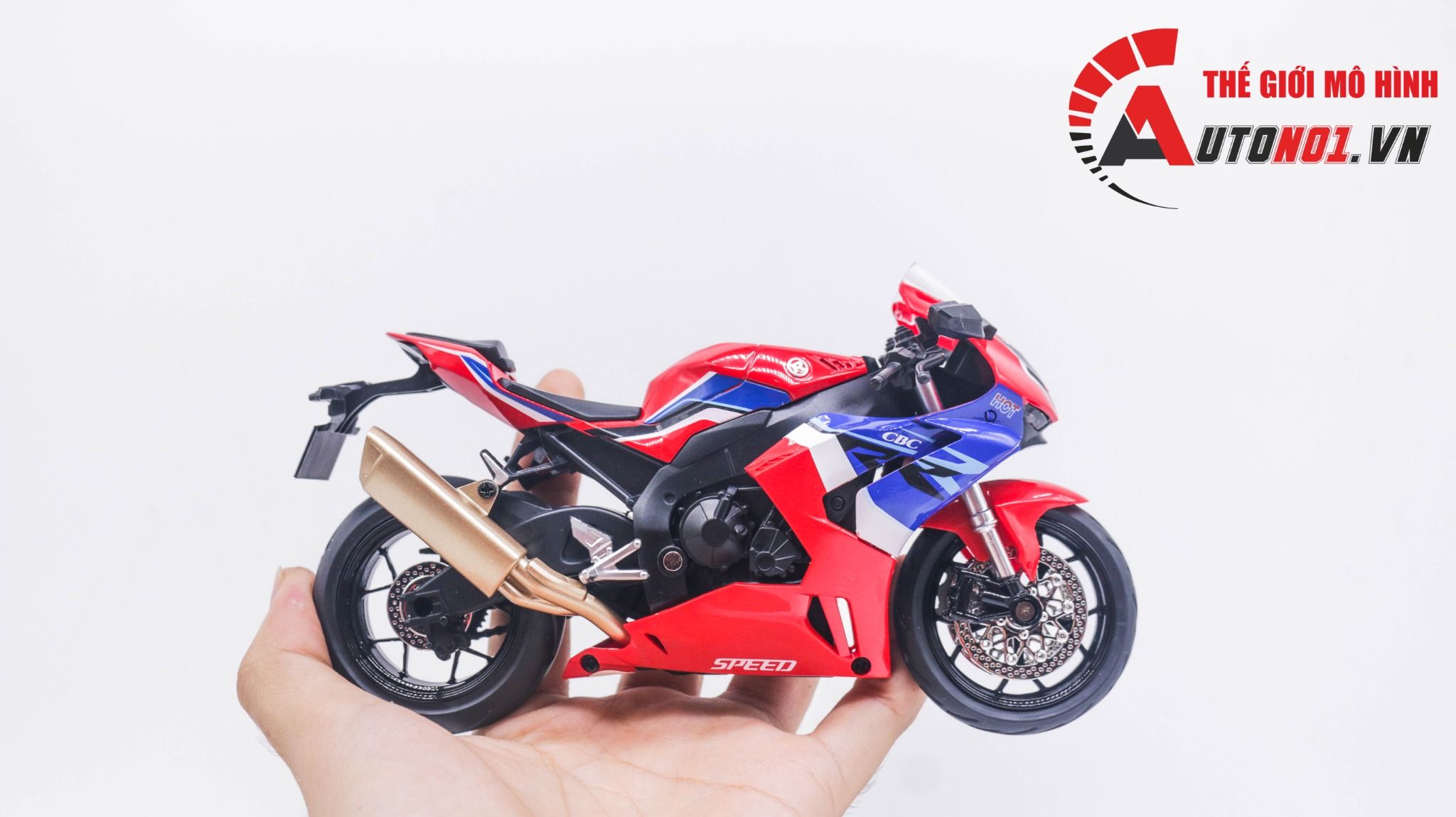  Mô hình xe Honda CBR1000RR tỉ lệ 1:12 Jiaye Model MT051 