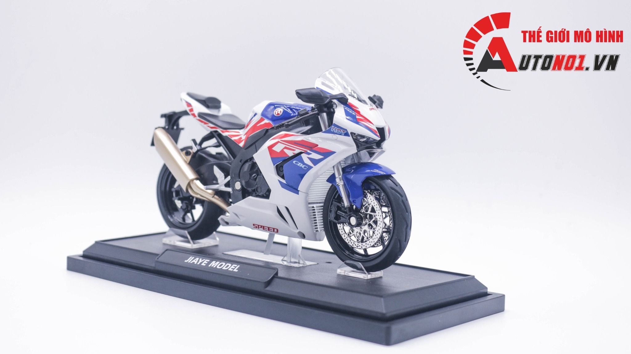  Mô hình xe Honda CBR1000RR tỉ lệ 1:12 Jiaye Model MT051 