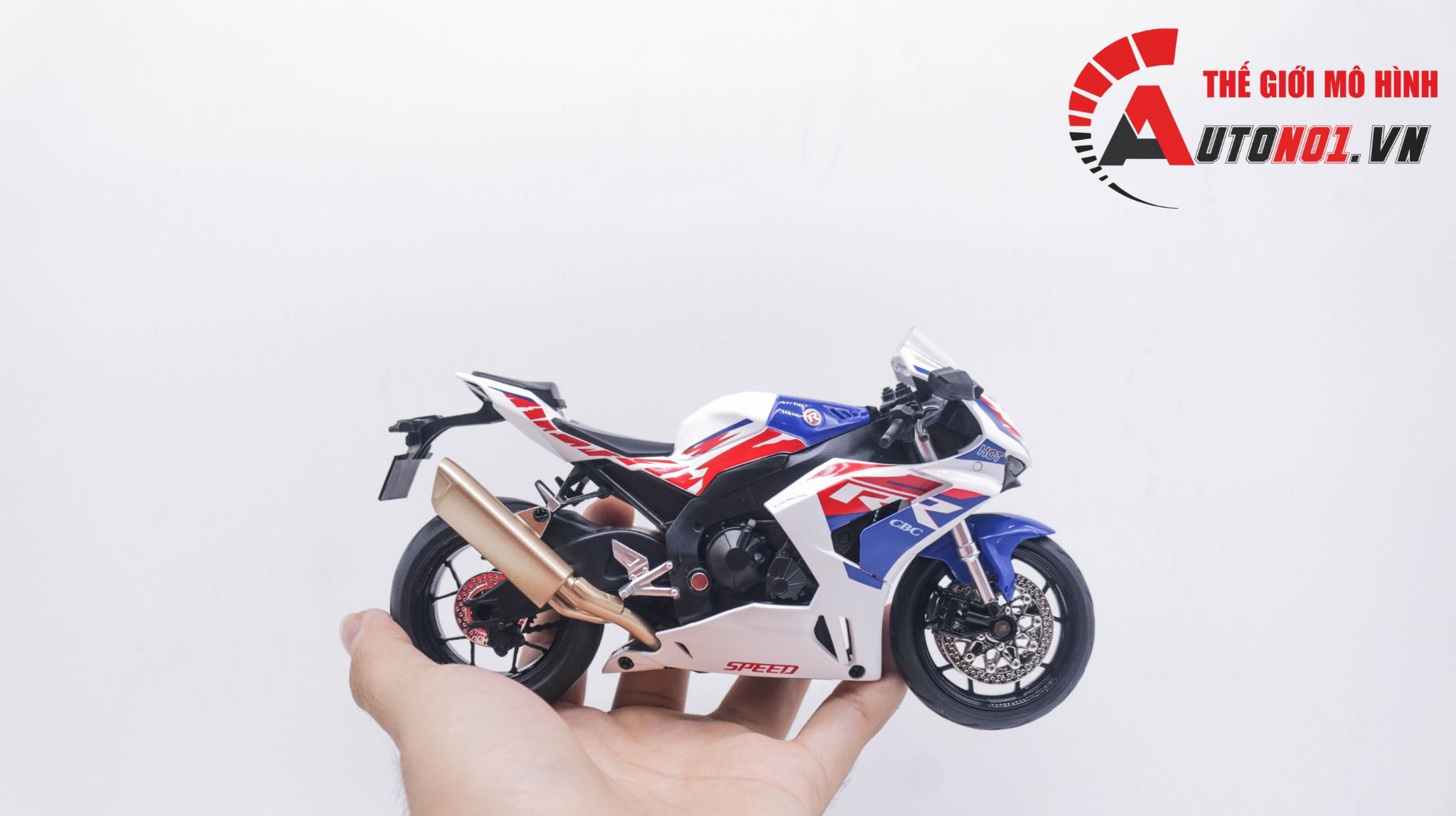  Mô hình xe Honda CBR1000RR tỉ lệ 1:12 Jiaye Model MT051 