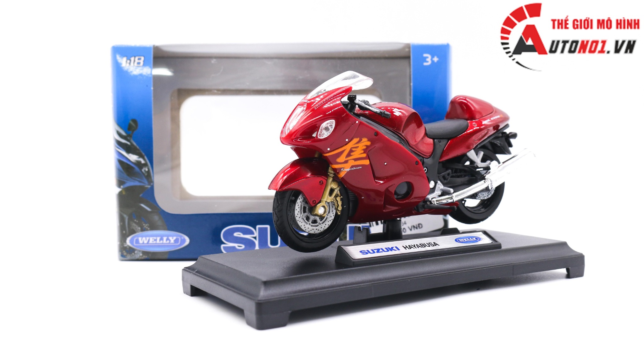 MÔ HÌNH XE MÔ TÔ SUZUKI HAYABUSA GSX-1300R 1:18 MAISTO 7864