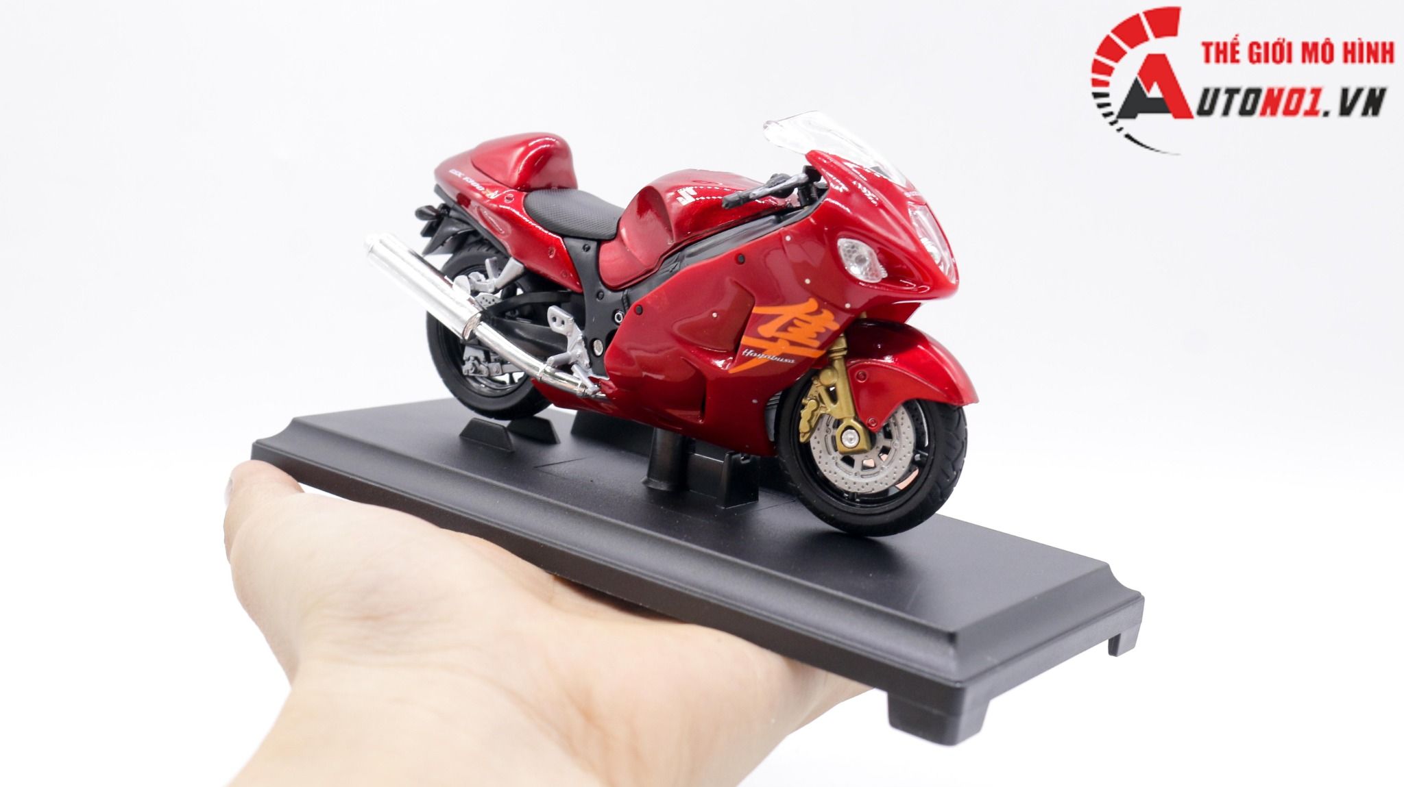  Mô hình xe mô tô Suzuki Hayabusa Gsx-1300r 1:18 Welly 7864 