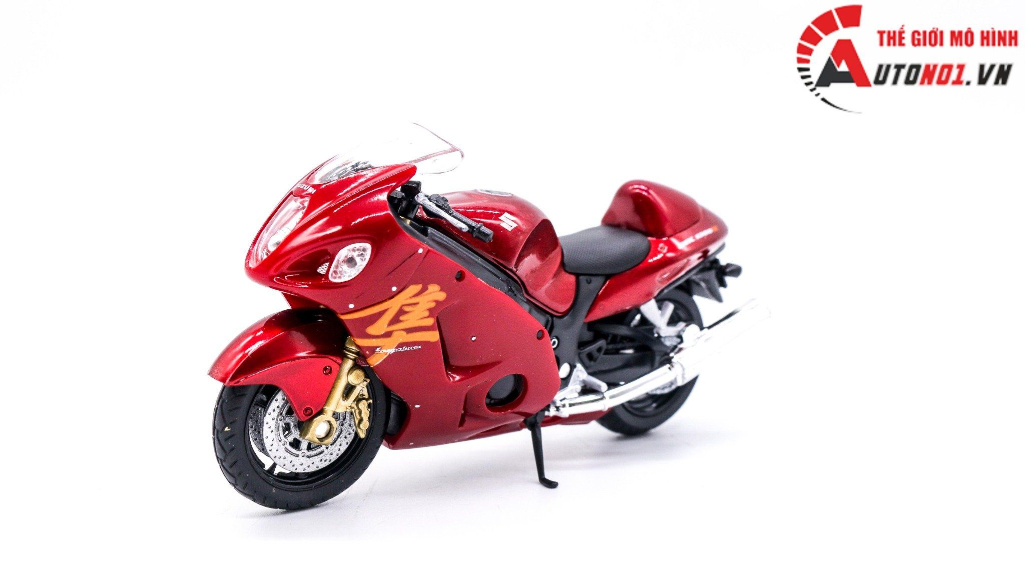  Mô hình xe mô tô Suzuki Hayabusa Gsx-1300r 1:18 Welly 7864 