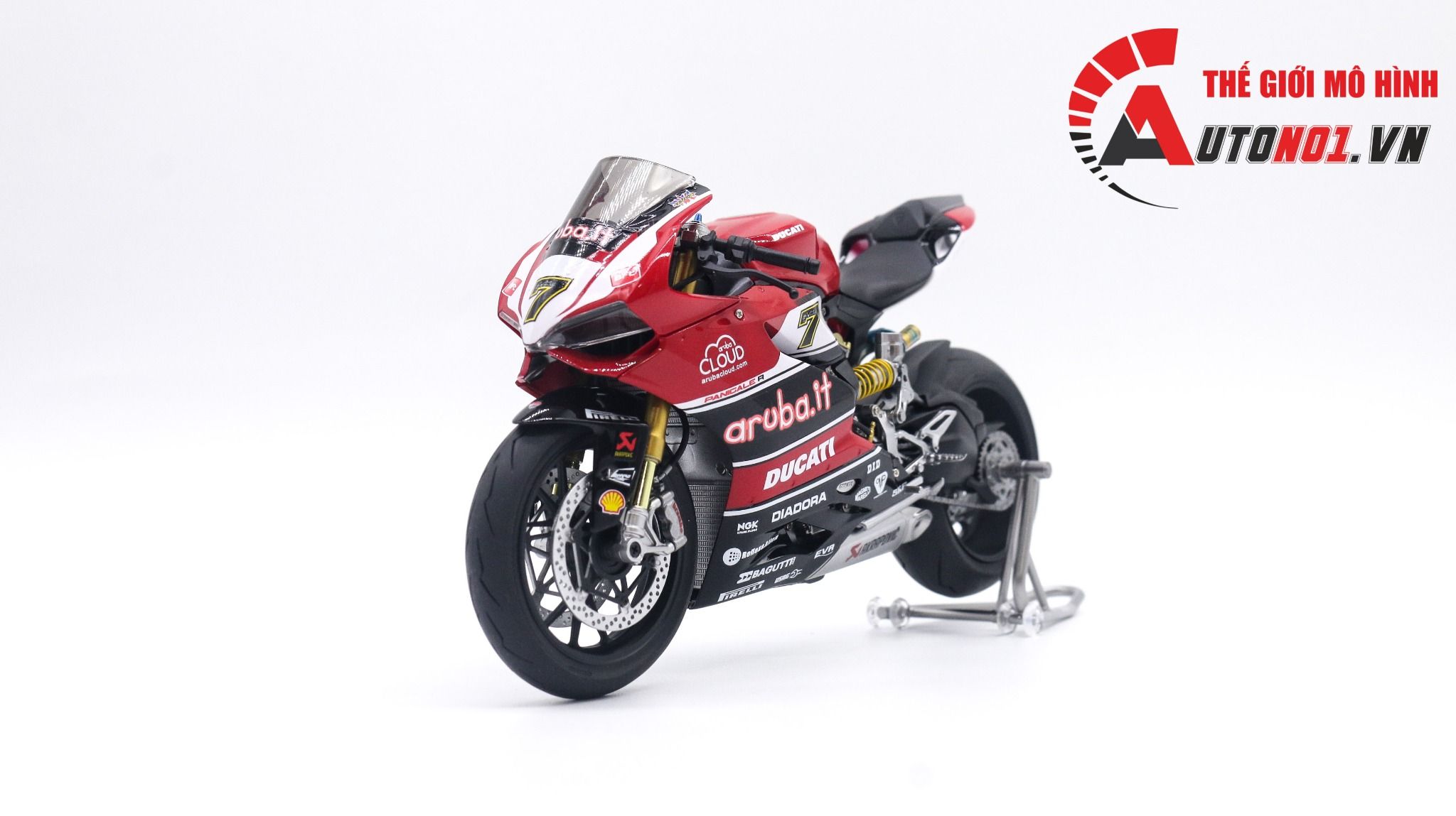  Mô hình xe Ducati Panigale 1199 Aruba.It 1:12 Tamiya D227c 