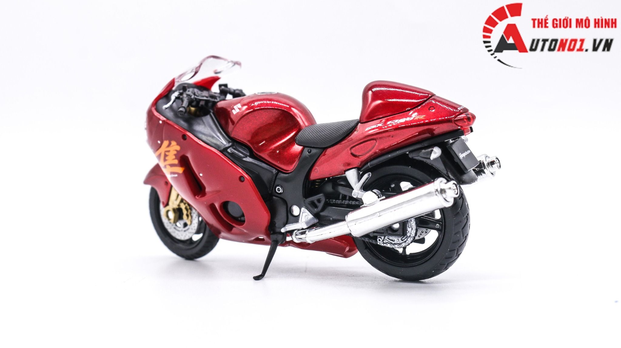  Mô hình xe mô tô Suzuki Hayabusa Gsx-1300r 1:18 Welly 7864 