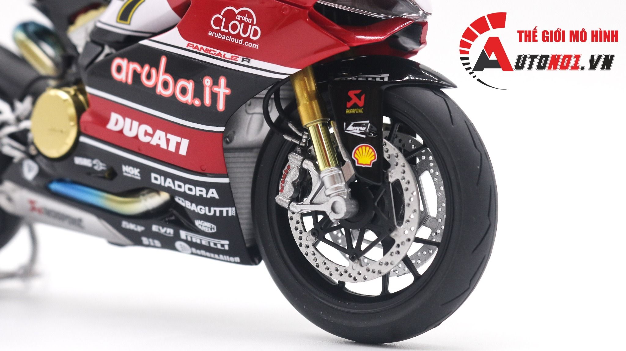  Mô hình xe Ducati Panigale 1199 Aruba.It 1:12 Tamiya D227c 