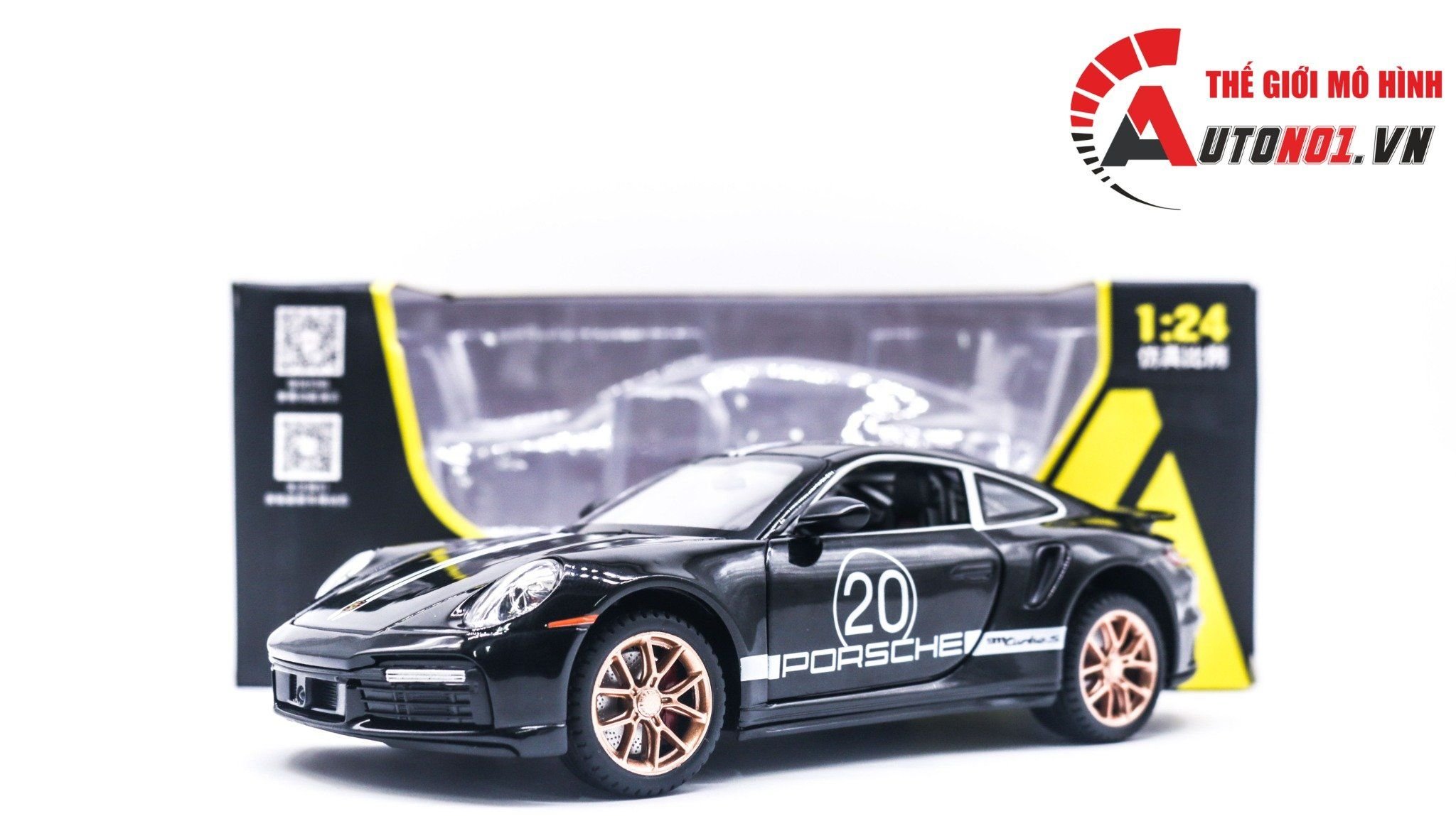  Mô hình xe Porsche 911 Turbo S 1:24 Miniauto OT338 