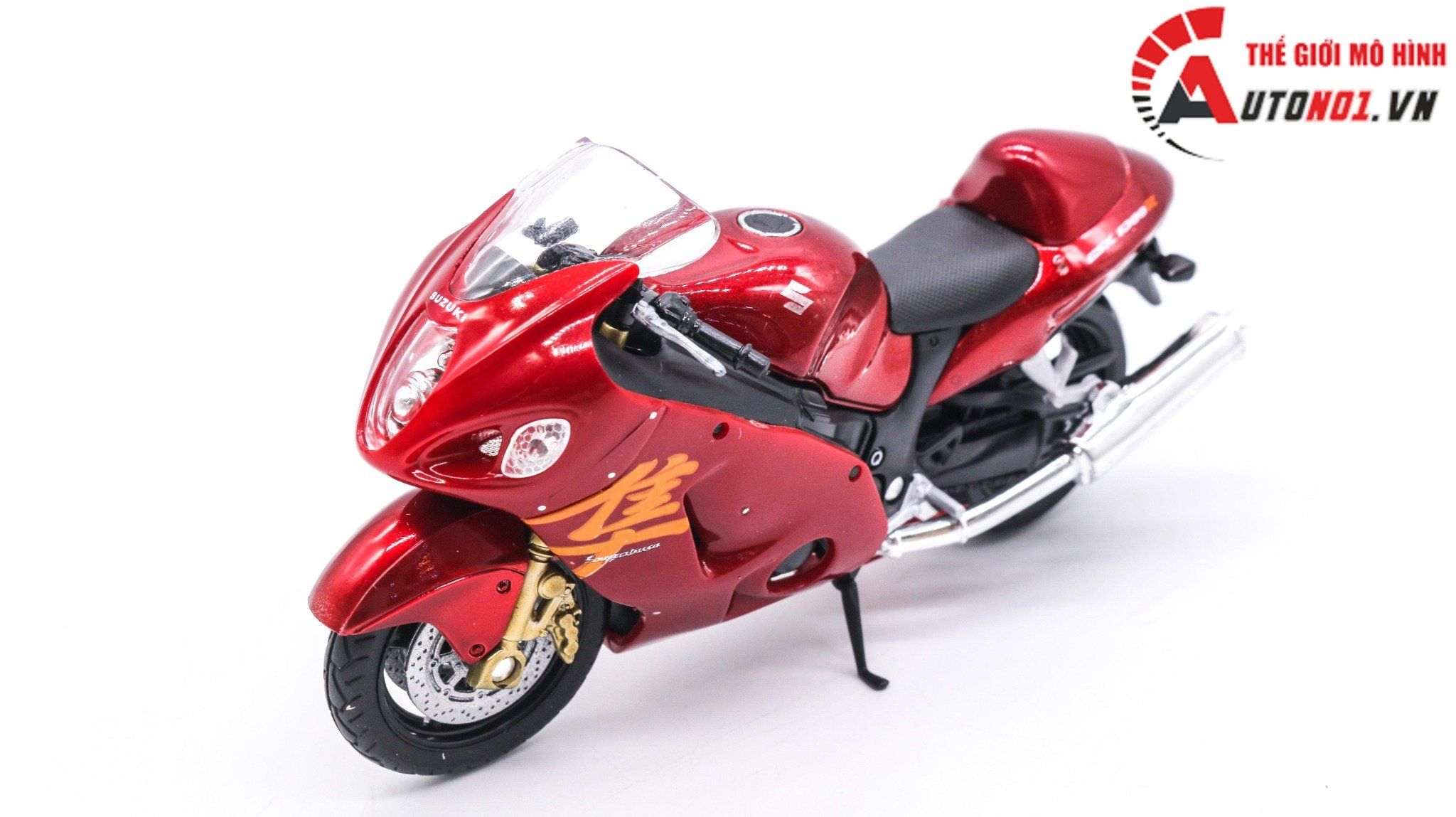  Mô hình xe mô tô Suzuki Hayabusa Gsx-1300r 1:18 Welly 7864 