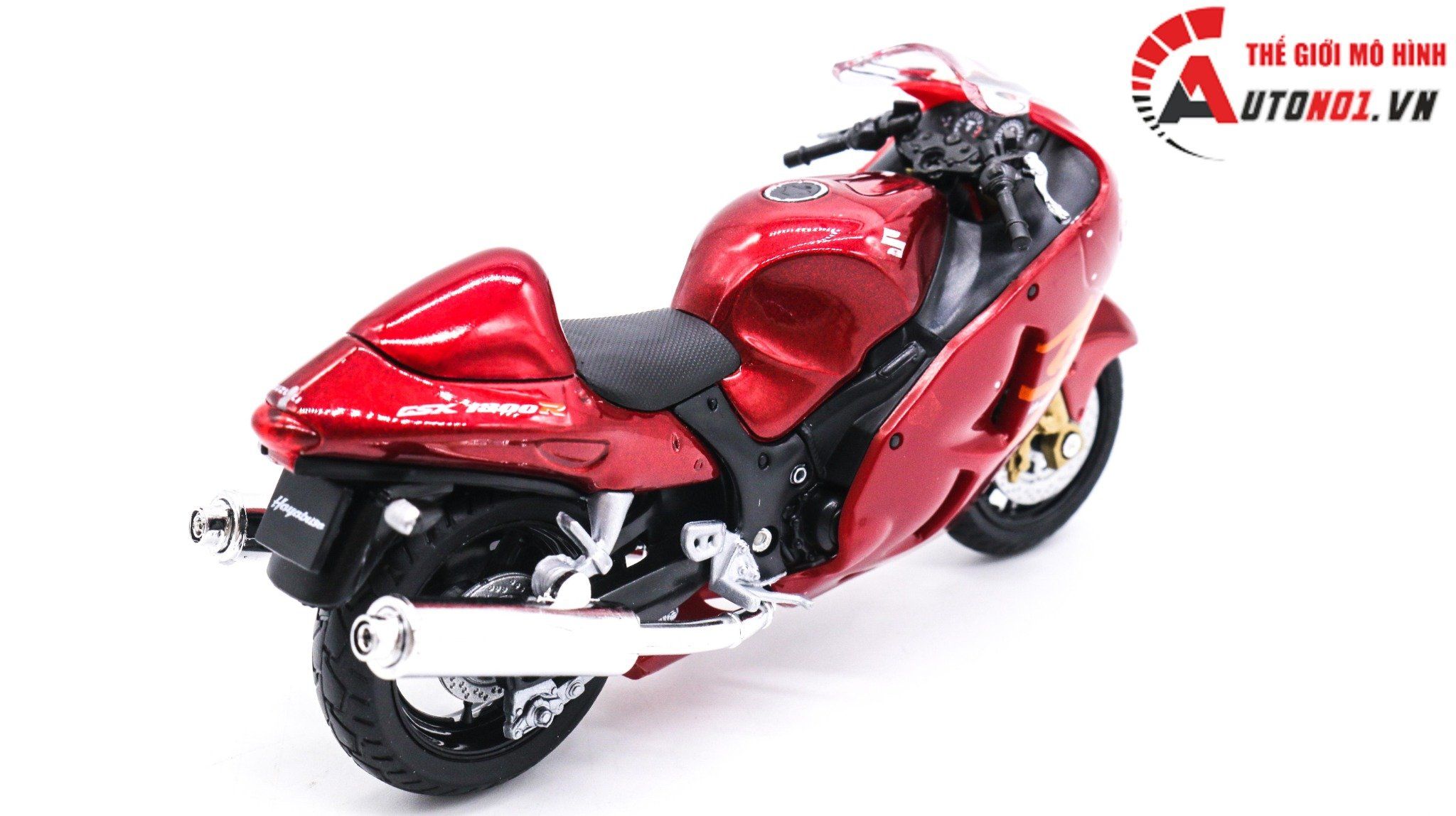  Mô hình xe mô tô Suzuki Hayabusa Gsx-1300r 1:18 Welly 7864 