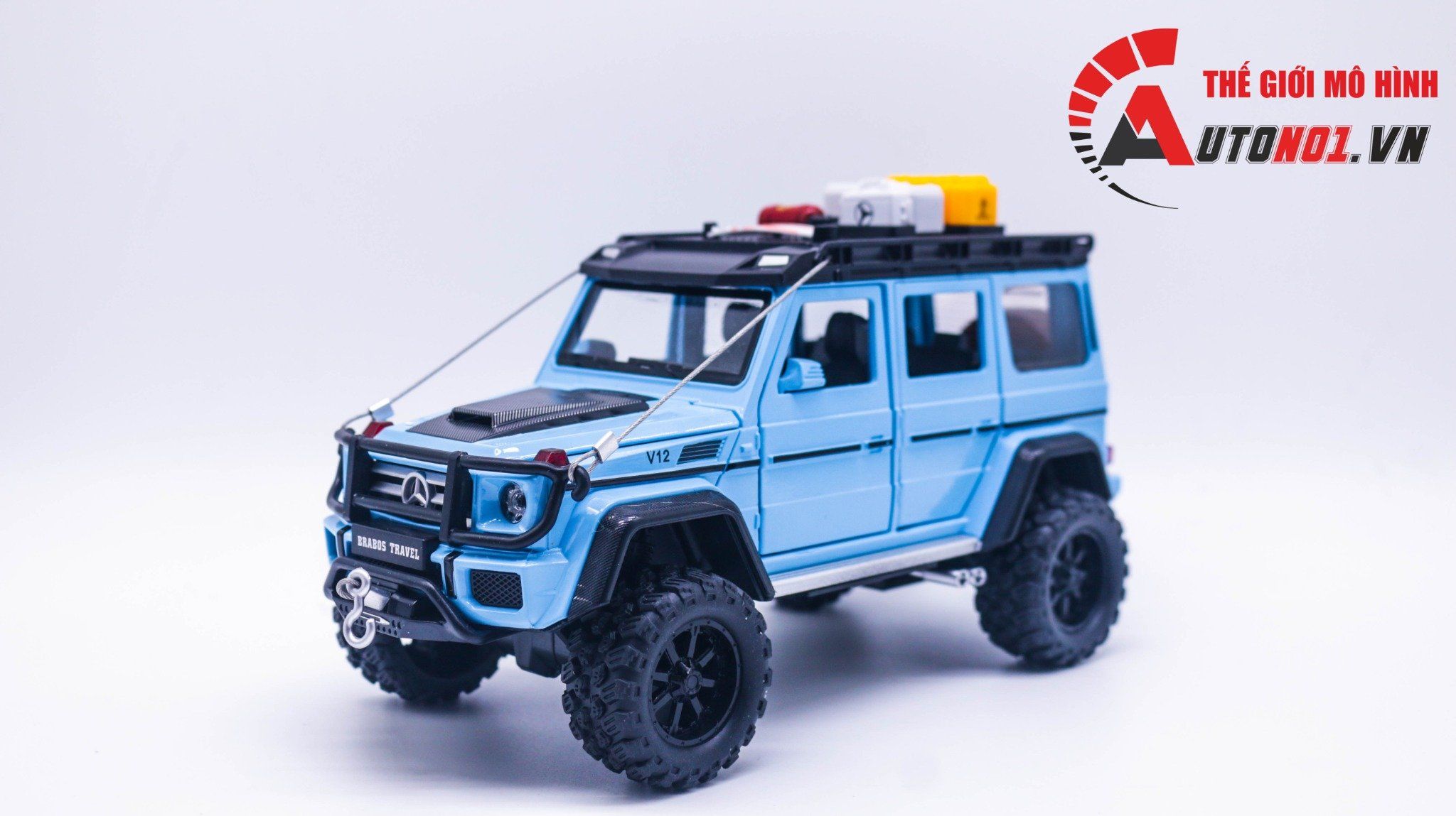  Mô hình xe Mercedes-Benz G550 Brabus Adventure full open, có đèn và âm thanh tỉ lệ 1:24 Chezhi OT099 