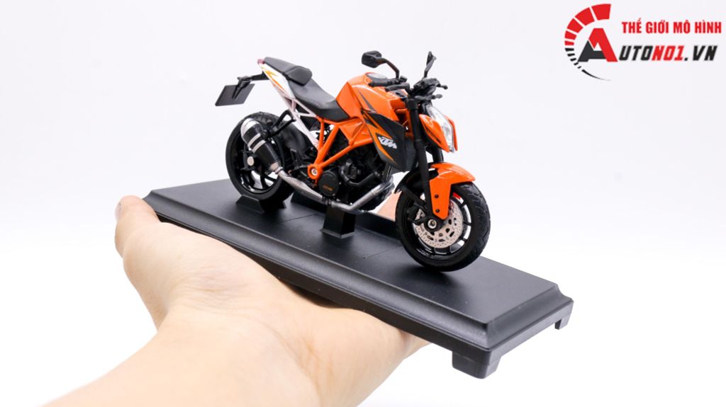 MÔ HÌNH XE KTM 1290 SUPER DUKE R ORANGE 1:18 MAISTO 7866