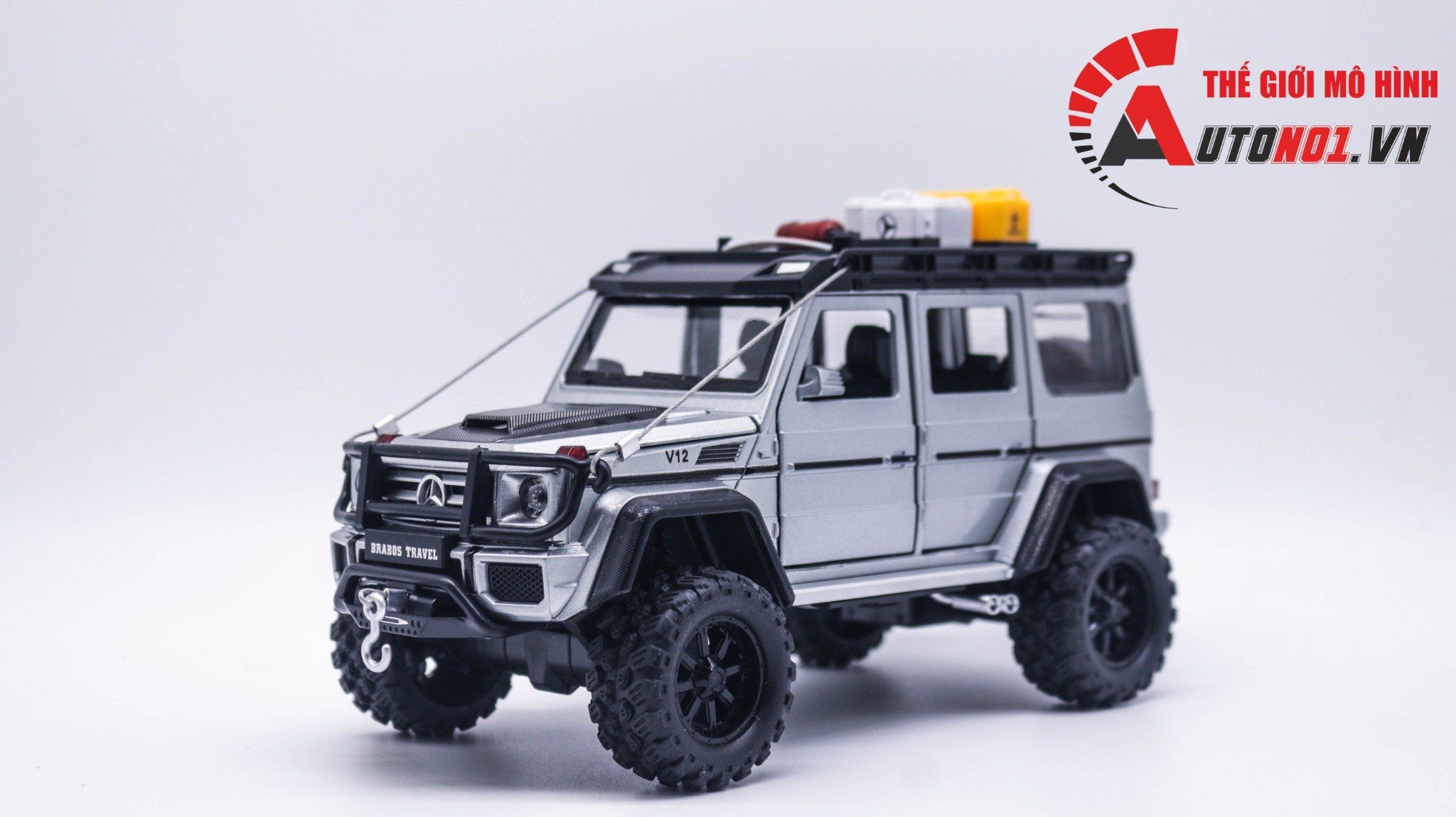  Mô hình xe Mercedes-Benz G550 Brabus Adventure full open, có đèn và âm thanh tỉ lệ 1:24 Chezhi OT099 