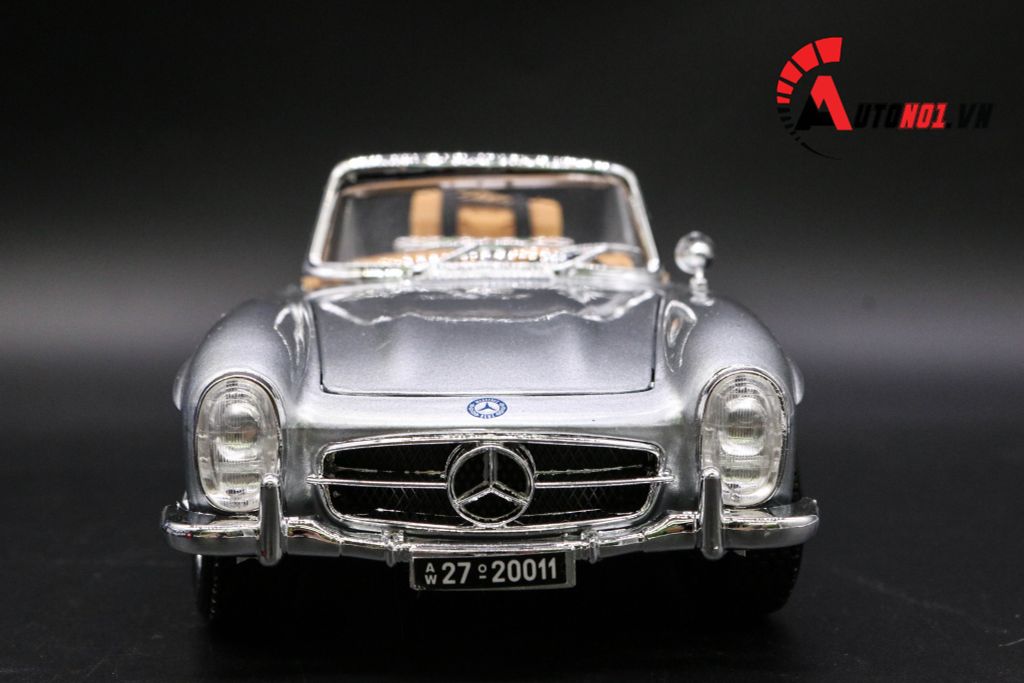 MÔ HÌNH MERCEDES BENZ 300 SL 1954 SILVER COLLEGIONE 1:18 BURAGO 3664