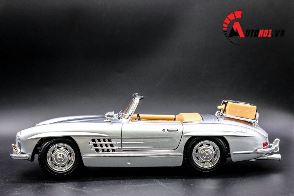 MÔ HÌNH MERCEDES BENZ 300 SL 1954 SILVER COLLEGIONE 1:18 BURAGO 3664