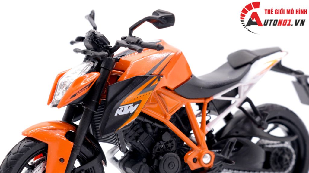 MÔ HÌNH XE KTM 1290 SUPER DUKE R ORANGE 1:18 MAISTO 7866