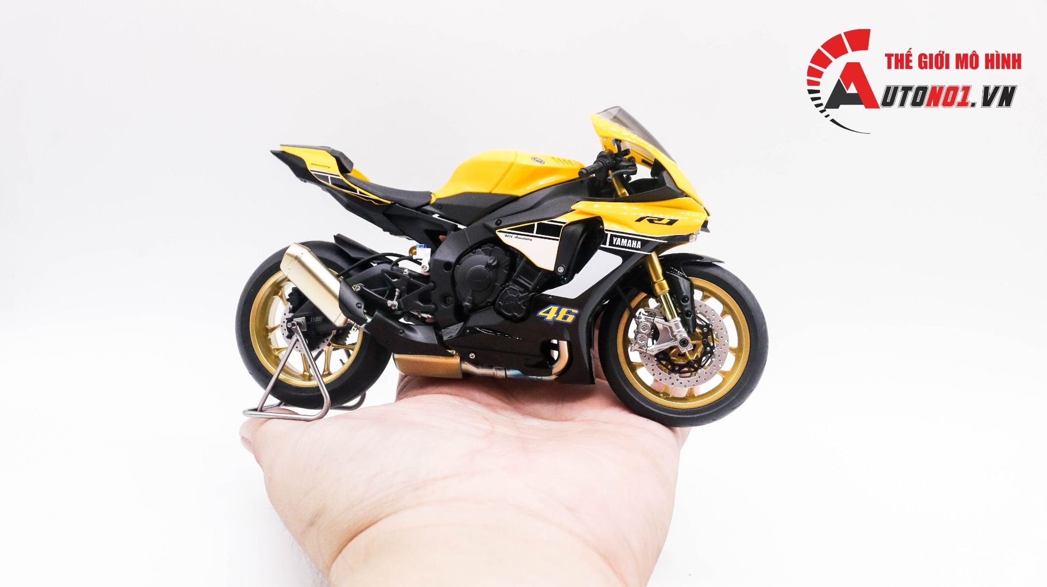  Mô hình xe Yamaha Yzf R1m Anniversary 60th 1:12 Tamiya D123f 