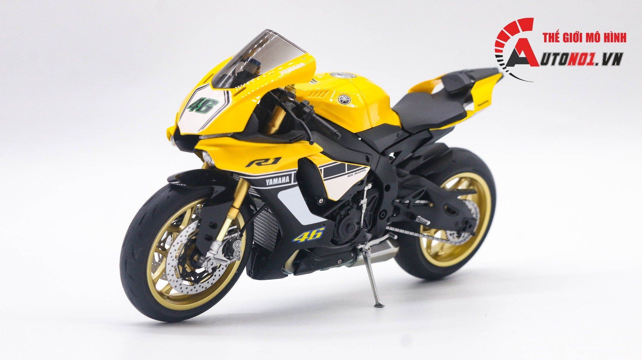  Mô hình xe Yamaha Yzf R1m Anniversary 60th 1:12 Tamiya D123f 