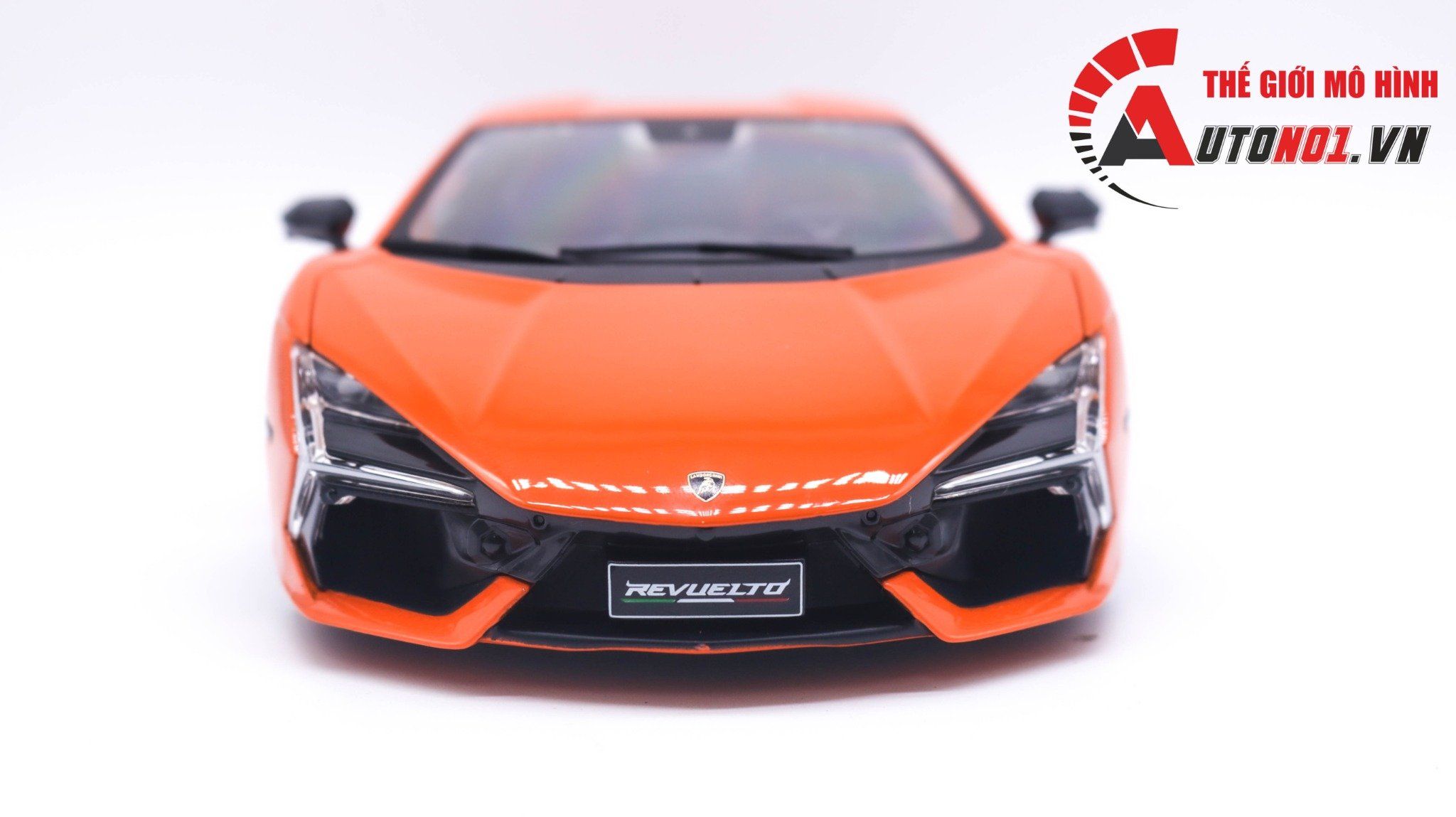  Mô hình xe Lamborghini Revuelto Hybrid year 2023 orange 1:18 Maisto OT342 