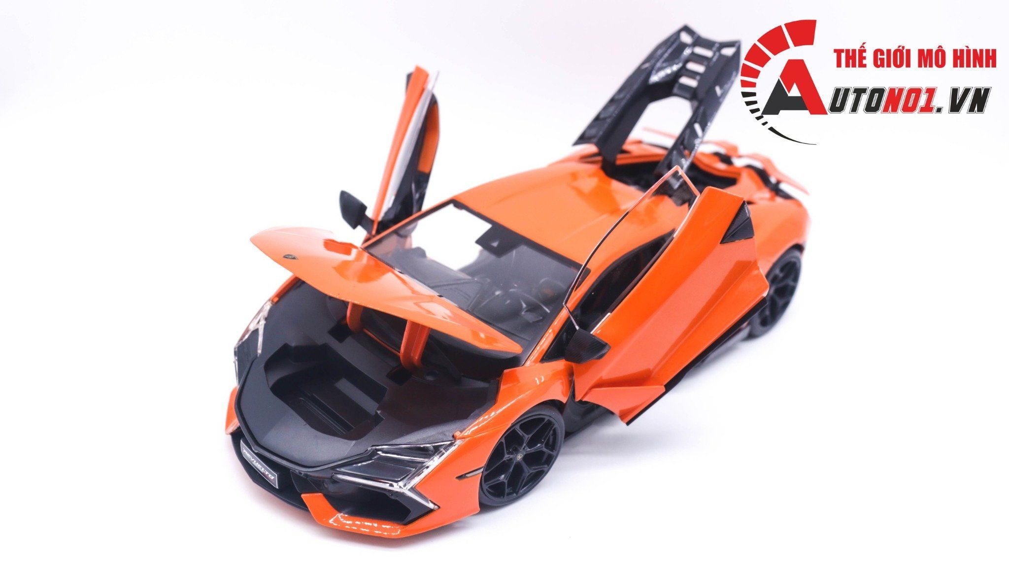  Mô hình xe Lamborghini Revuelto Hybrid year 2023 orange 1:18 Maisto OT342 