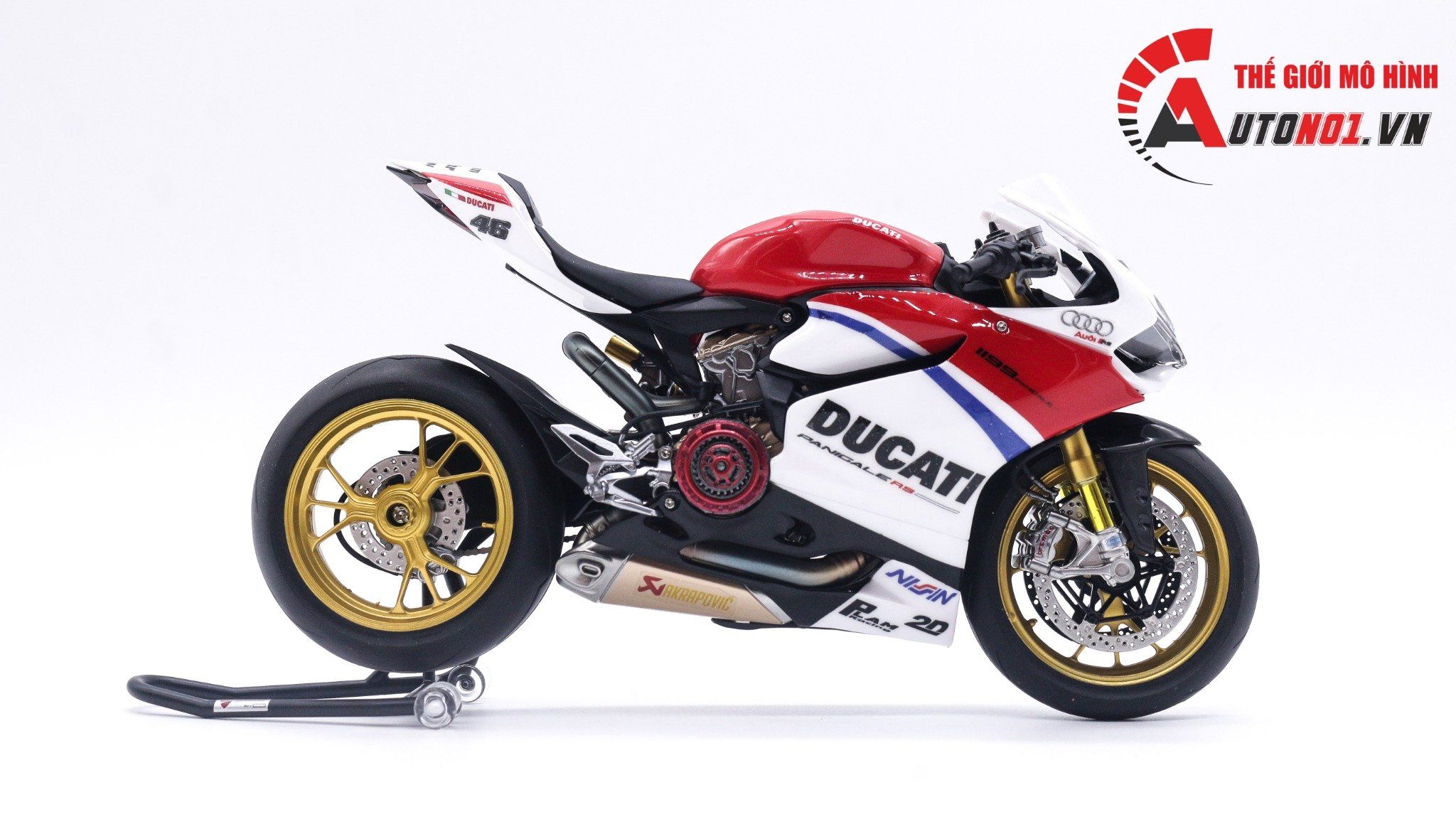  Mô hình xe cao cấp Ducati 1199 Audi Rs cao cấp Nồi Khô Tỉ Lệ 1:12 Tamiya D128 