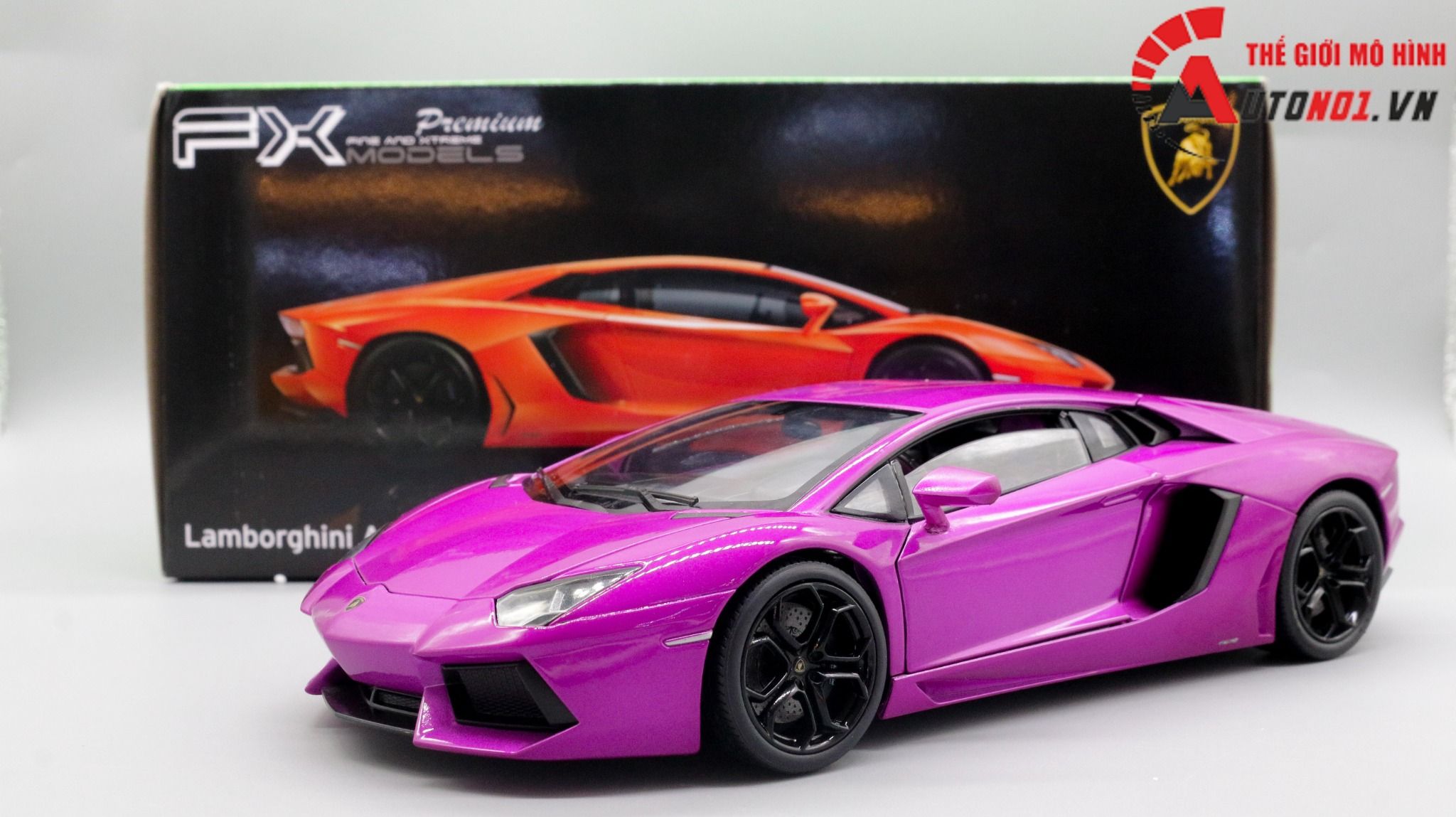  Mô hình xe Lamborghini Aventador Lp700-4 1:18 Welly 7870 