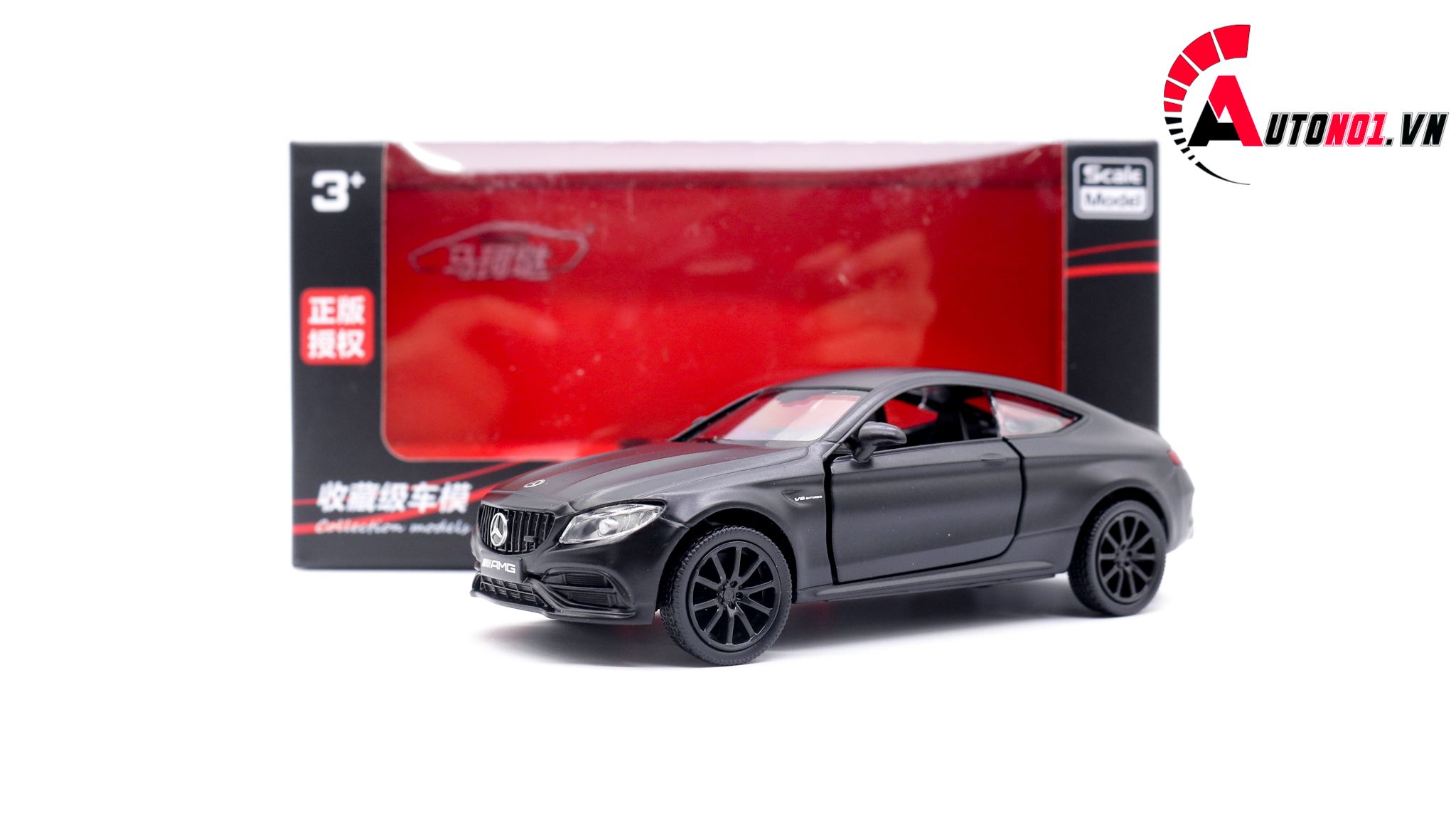  Mô hình xe Mercedes Benz C63s Amg Coupe Black 1:36 Scale Model 7589 