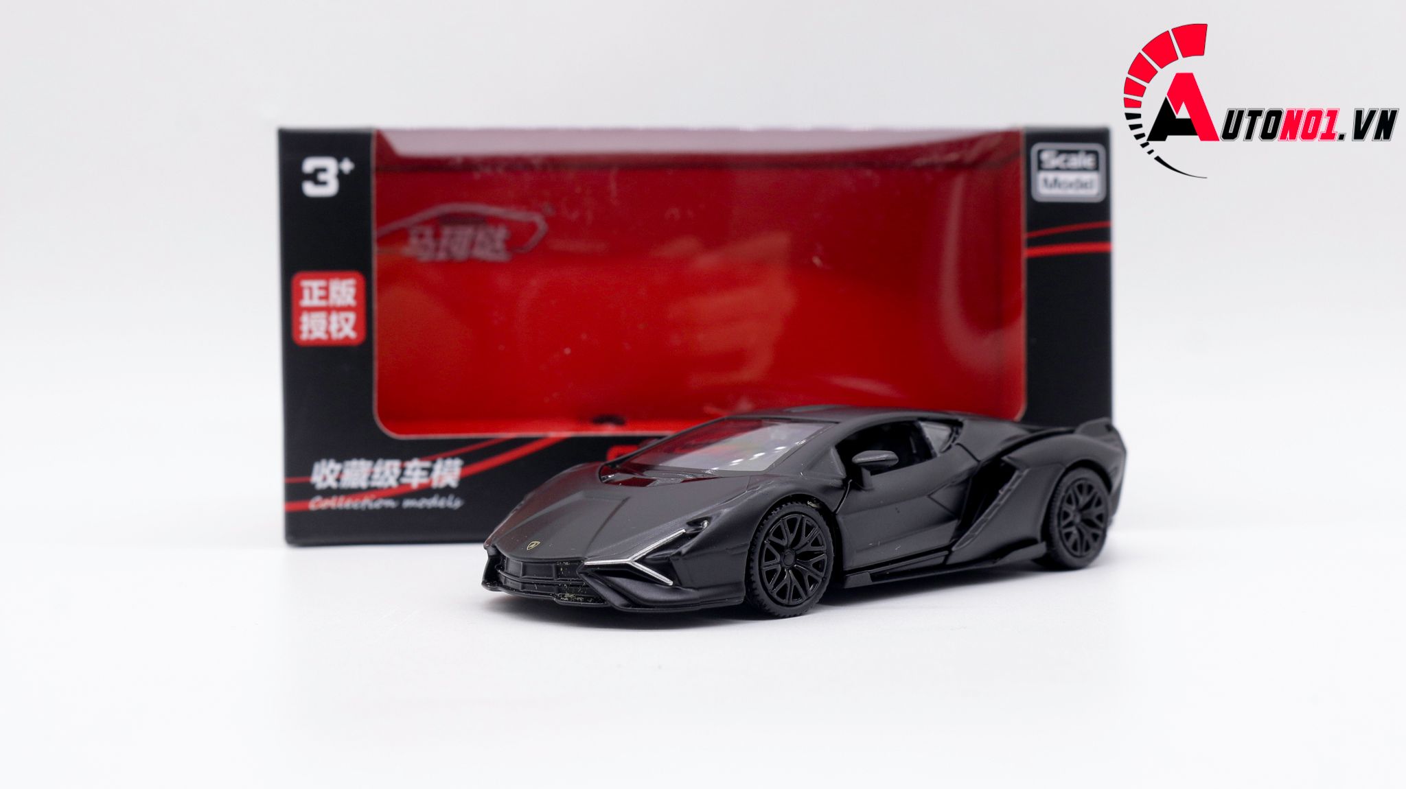  Mô hình xe Lamborghini Sian Black 1:36 Scale Model 7593 