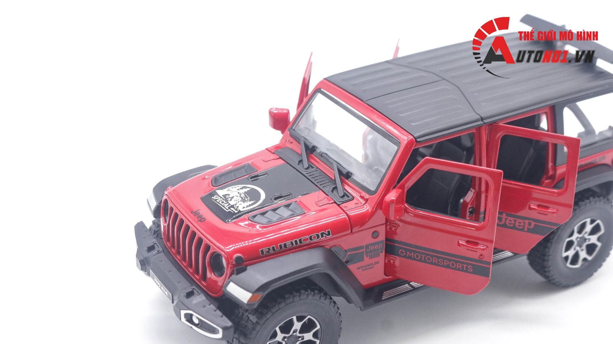 MÔ HÌNH XE JEEP WRANGLER RUBICON 4X4 TỈ LỆ 1:24 HUAYI ALLOY 7072 – Cửa Hàng  Mô Hình 