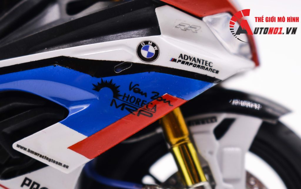 MÔ HÌNH BMW S1000RR CUSTOM TRICOLOR VERSION 1:12 D115