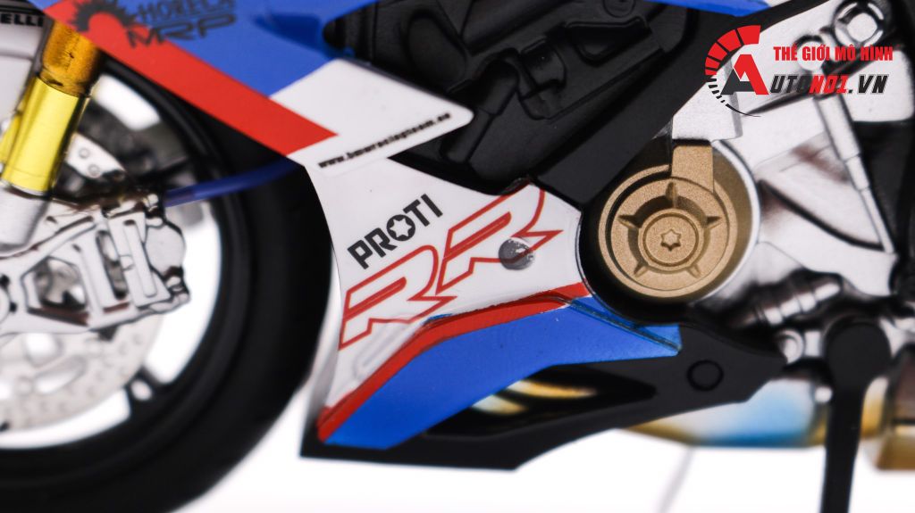 MÔ HÌNH BMW S1000RR CUSTOM TRICOLOR VERSION 1:12 D115