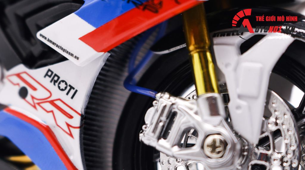 MÔ HÌNH BMW S1000RR CUSTOM TRICOLOR VERSION 1:12 D115