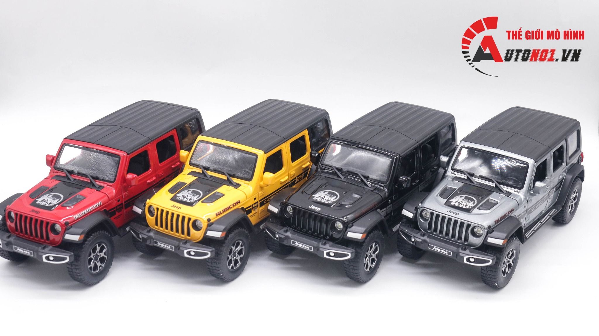 MÔ HÌNH XE JEEP WRANGLER RUBICON 4X4 TỈ LỆ 1:24 HUAYI ALLOY 7072 – Cửa Hàng  Mô Hình 