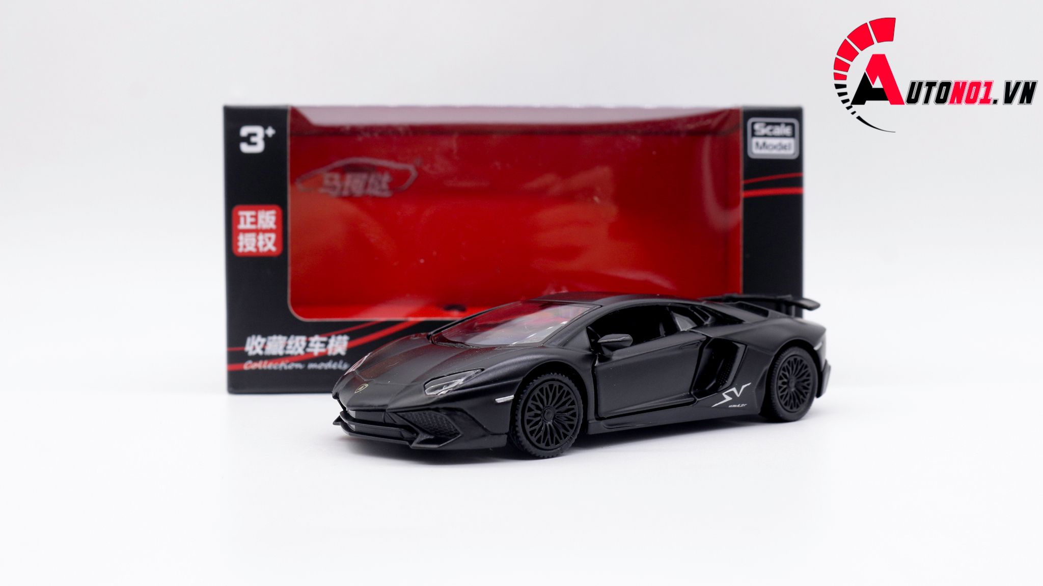  Mô hình xe Lamborghini Aventador Lp750-4 Sv Coupe Black 1:36 Scale Model 7591 