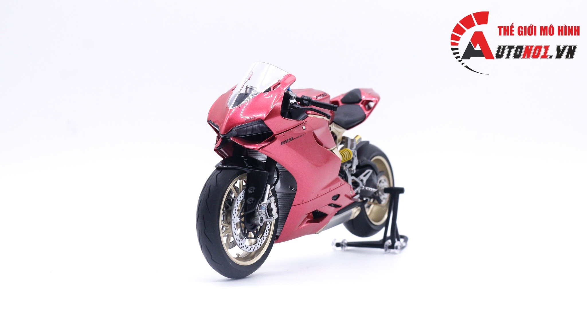  Mô hình xe cao cấp Ducati 1199 Iron Man Version độ nồi 1 1:12 Tamiya D227N 