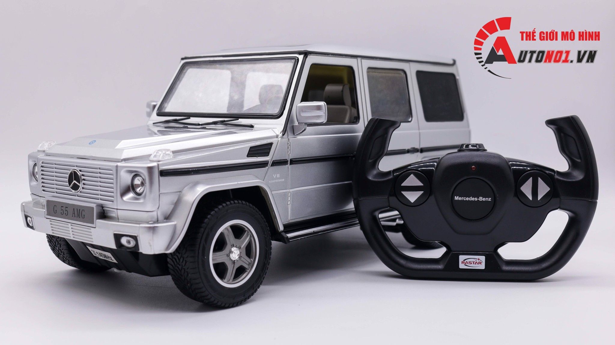  RASTAR XE ĐIỀU KHIỂN MERCEDES BENZ G55 AMG SILVER 1:14 1258 