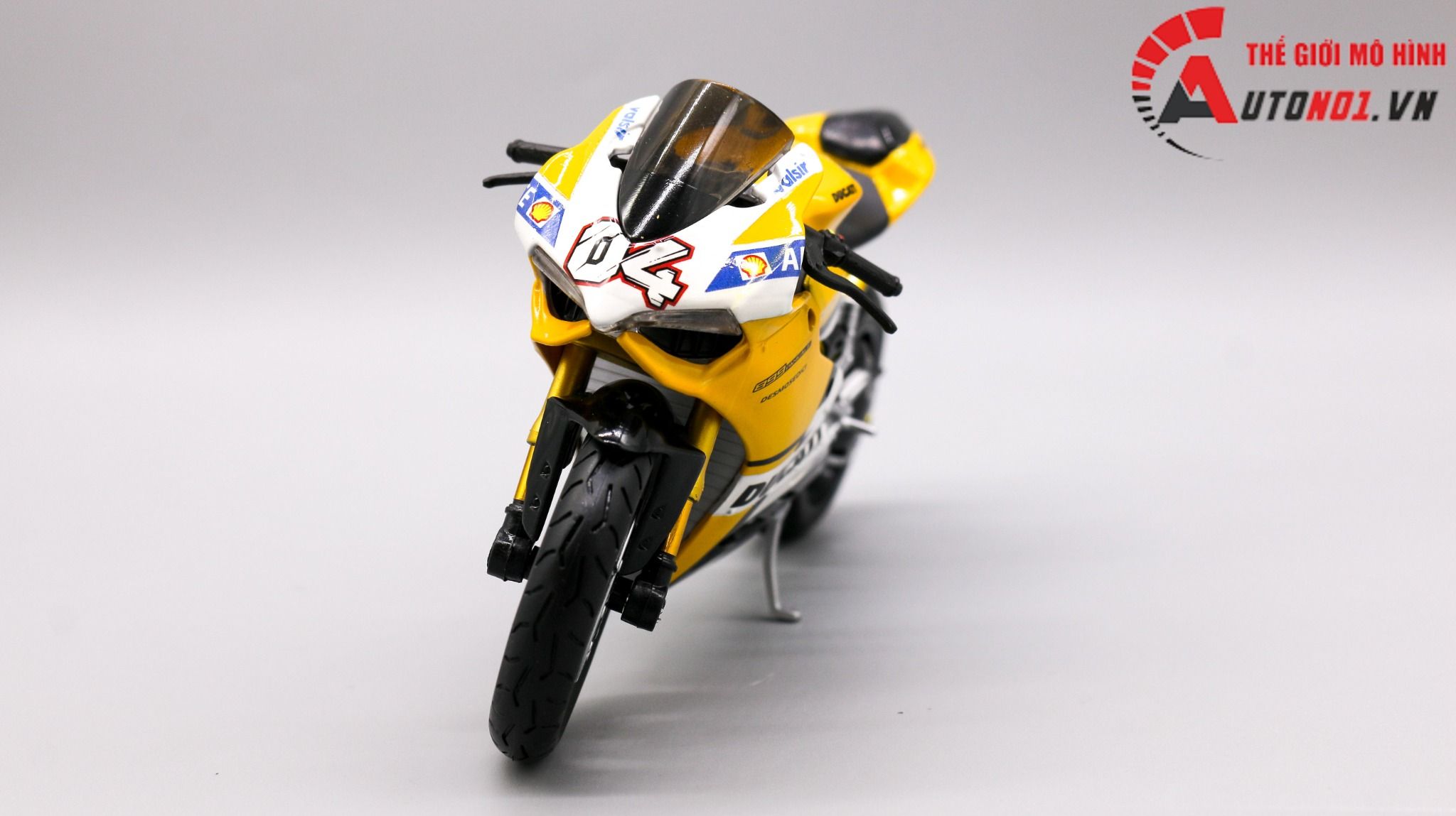  Mô hình xe độ Ducati 899 Panigale Yellow Tỉ Lệ 1:12 Autono1 D212 