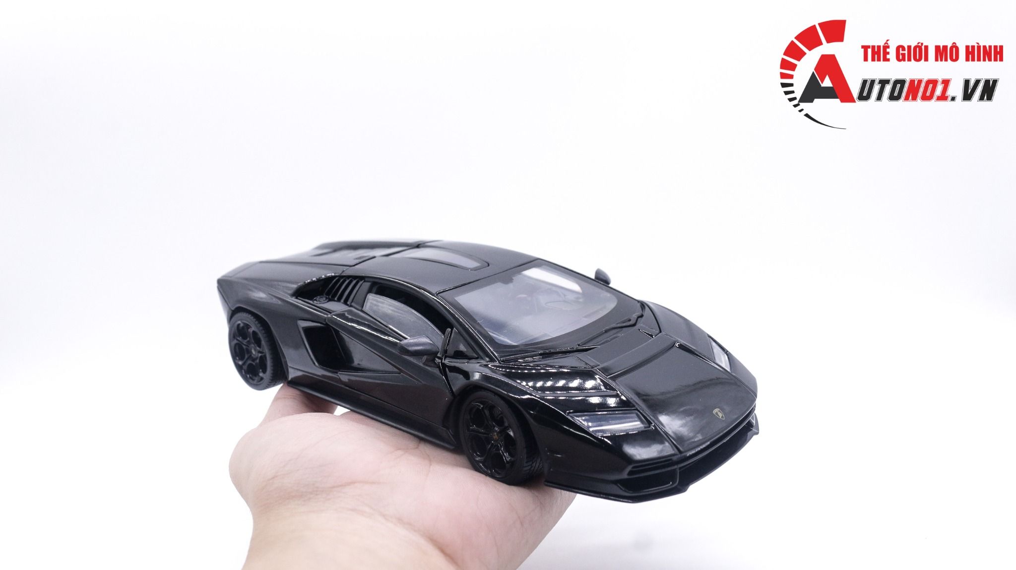  Mô hình xe Lamborghini Countach LPI800-4 đánh lái được full kính tỉ lệ 1:24 Welly OT021 