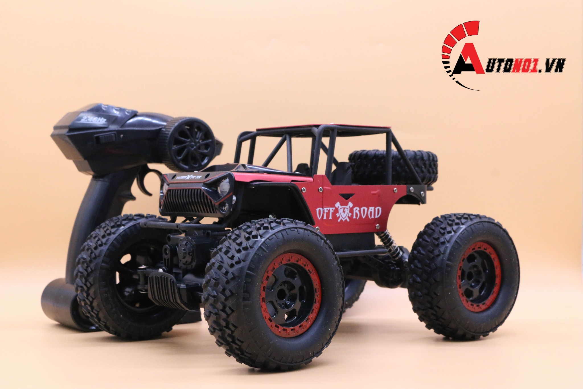 MÔ HÌNH XE ĐIỀU KHIỂN Ô TÔ OFF ROAD 4WD RED 1:14 JD TOYS