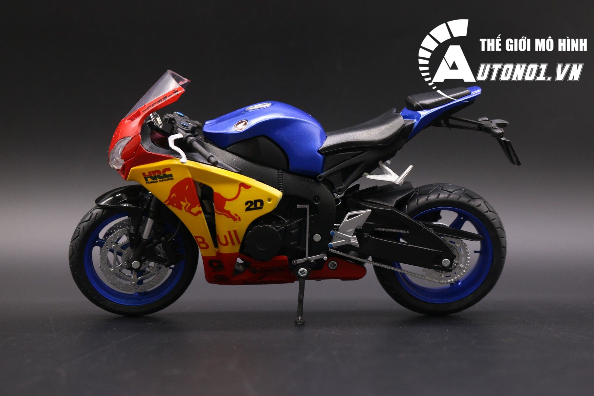  Mô hình xe độ Honda Cbr 1000rr Custom Redbull 1:12 Autono1 Joycity D172C 