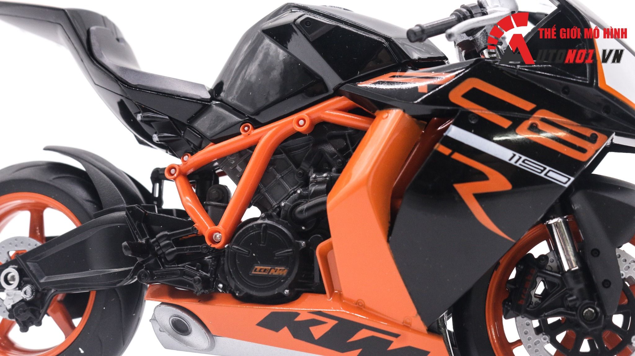  Mô hình xe Ktm 1190 RC8 R tỉ lệ 1:10 Welly MT004 