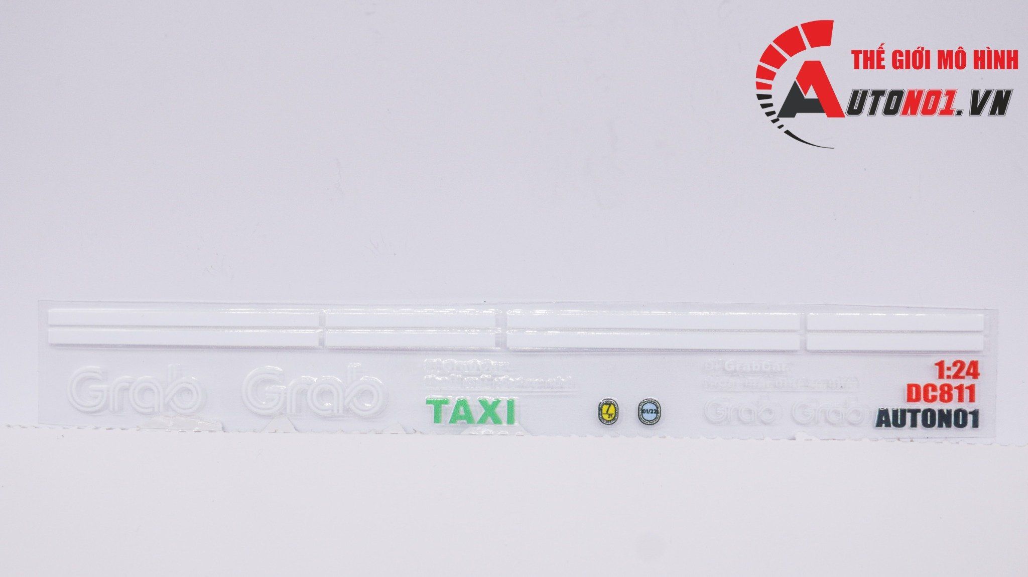  Decal UV độ xe dịch vụ - thương mại Grab taxi cho xe mọi tỉ lệ có keo sẵn lột dán DC811 