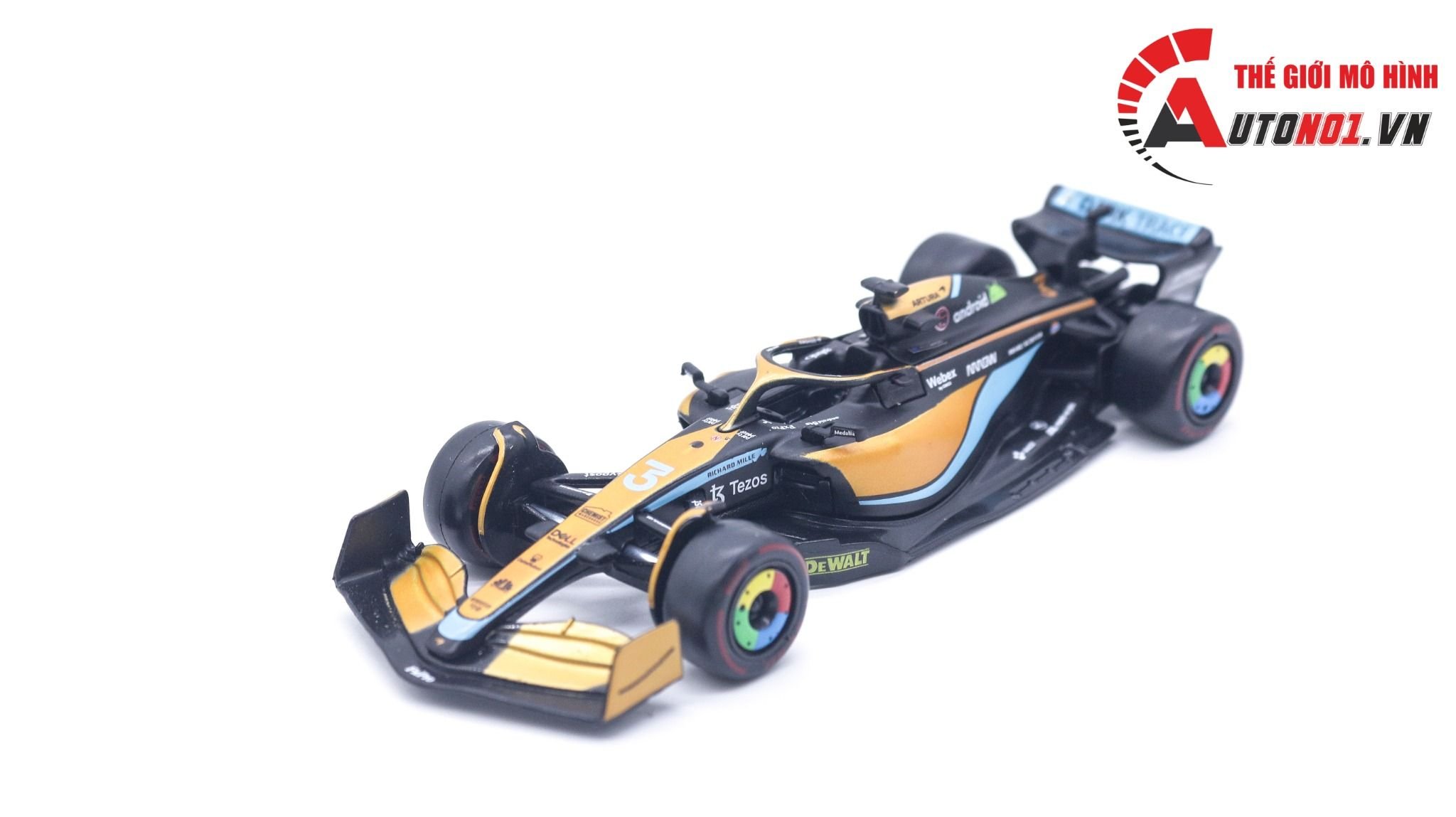  Mô hình xe đua F1 McLaren MCL36 2022 #3 - #4 Hybrid 1:43 Bburago OT023 