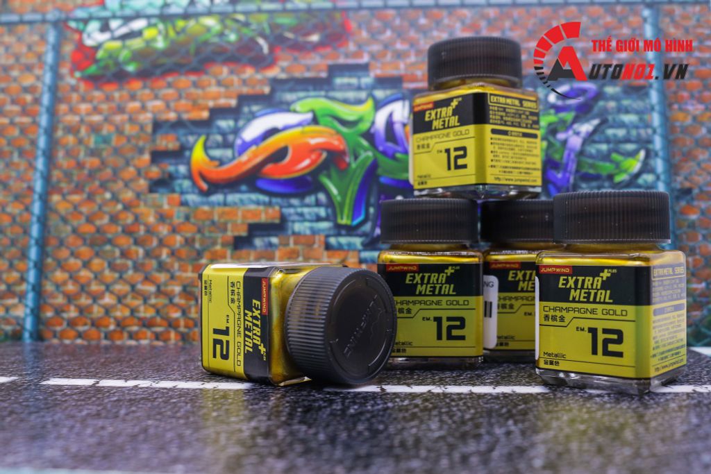 SƠN MÔ HÌNH MÀU VÀNG ĐỒNG EM.12 18ML JUMPWIND S014