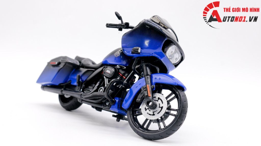 MÔ HÌNH HARLEY DAVIDSON 2018 CVO ROAD GLIDE BLUE 1:18 MAISTO 7861