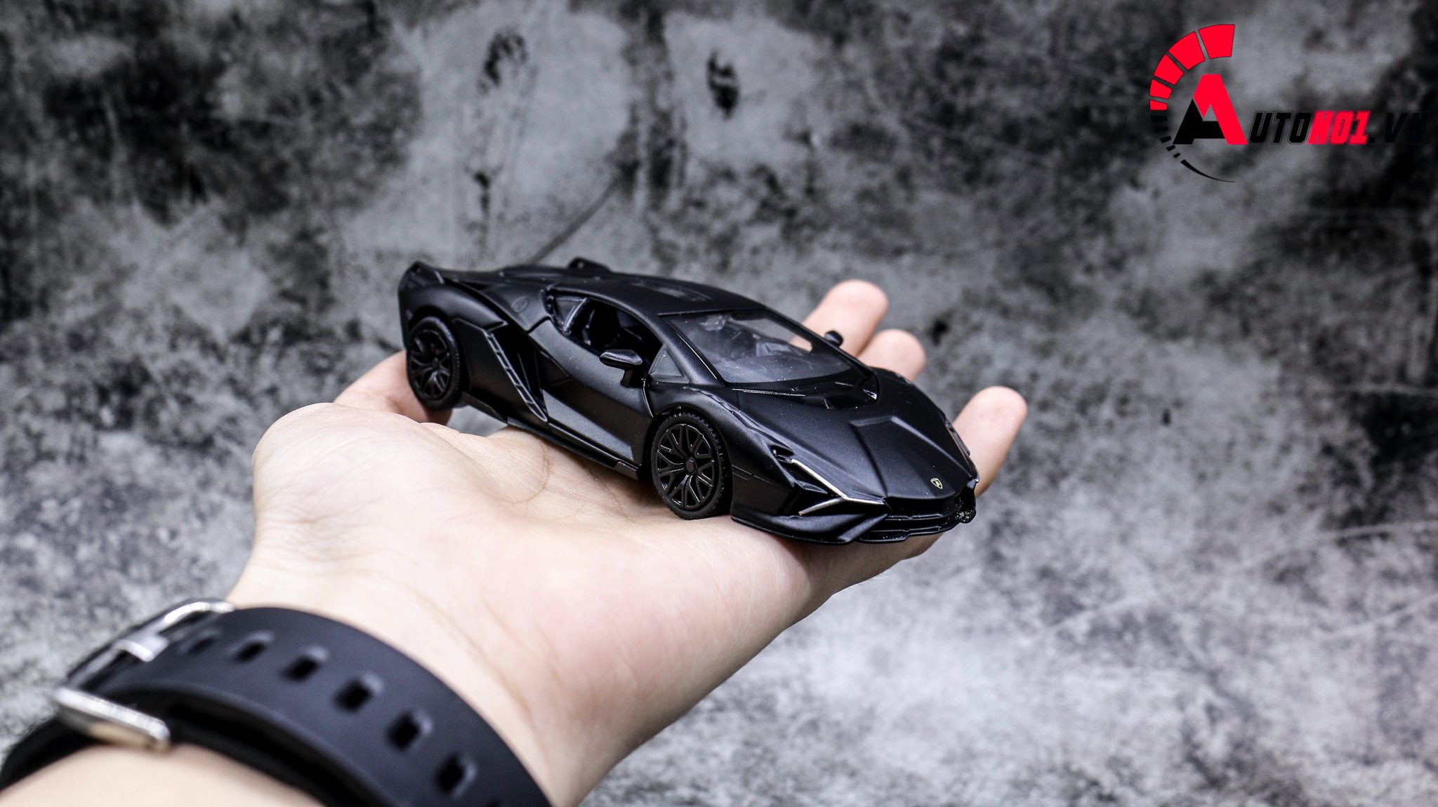 Mô hình xe Lamborghini Sian Black 1:36 Scale Model 7593 