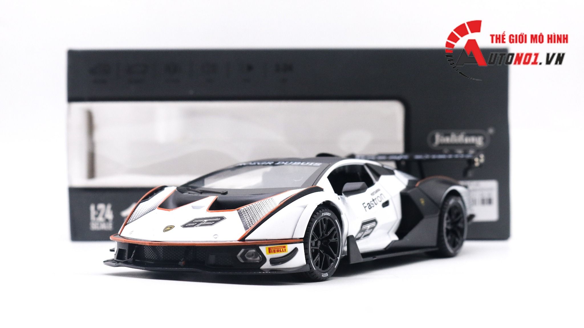  Mô hình xe Lamborghini Essenza Scv12 full open 1:24 Jin Lifang OT407 