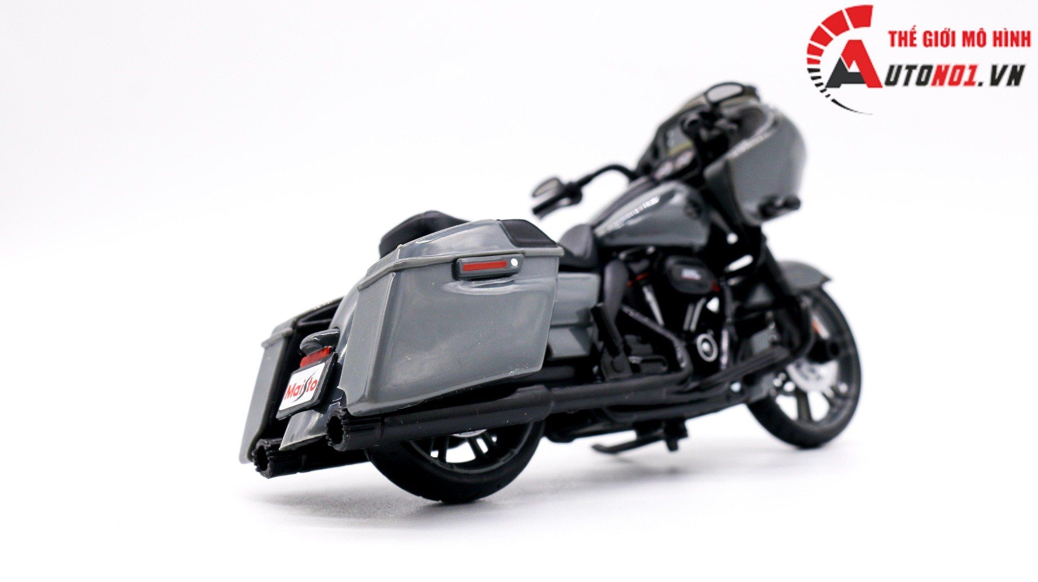  Mô hình xe Harley Davidson 2018 cvo road glide grey 1:18 Maisto 7373A 